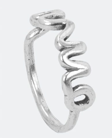 Anekke - srebrny pierścionek Om 16 - Lunula Dream Shop
